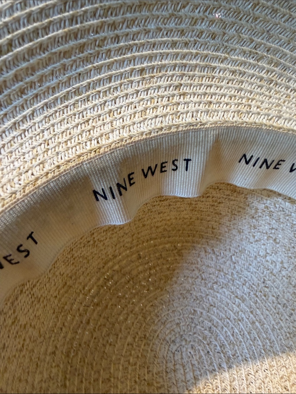 None west Woven Straw Sun Hat with Colorful Braided Trim - Picture 3 of 8